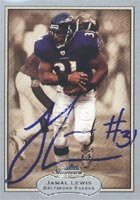 Jamal Lewis, Baltimore Ravens, 2003 Fleer Showcase Autographed Card