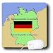 777images Flags and Maps - The map and flag of Germany with the Republic of Germany printed in English and German - Mouse Pads