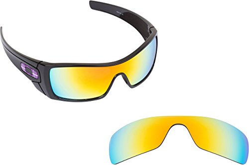 New SEEK OPTICS Replacement Lenses Oakley BATWOLF - Polarized 24K Gold Mirror