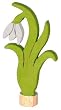 Birthday Ring Decoration - Snow Drop Flower