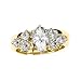 Gorgeous! Women's 14k Yellow-gold (3/4CTTW ) Moissanite Solitaire Enhancer.