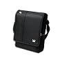 CaseCrown Vertical Multi Pocket Messenger Bag for 8.9 inch 10 inch Netbook (Black)