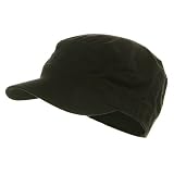 Fitted Cotton Ripstop Army Cap-Black W35S34E