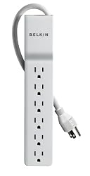 Belkin 6-Outlet Home/Office Surge Protector with 4' Cord