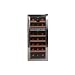 Vinotemp VT-21TEDS Thermo-Electric Digital Dual-Zone 21-Bottle Wine Chiller, Black and Stainless