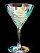 Holiday Forest Design - Hand Painted - Martini - 7.5 oz.