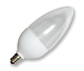 2 Watt 120 Volt E12 Candelabra LED Light bulbs , Soft White 3000K