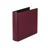 Heavy-Duty Binder, 3 Capacity, 8-1/2x11, Burgundy