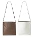 Marc By Marc Jacobs Leather Reversible Messenger Mail Bag Purse Chocolate Brown White
