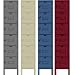 6 Tier - Single Wide Steel Storage Lockers - Blue (Marine Blue) (12