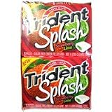 Trident Sugar Free Gums Splash Strawberry Lemon Flavor - 9 Stiks, 10 Count
