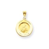 14 Karat Gold Saint Anthony Medal Charm