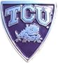 TCU - Texas Christian University "Purple Shield" NCAA College Chrome Plated Premium Metal Car Truck Motorcycle Emblem