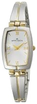 AK Anne Klein Women's Two-Tone Bangle Bracelet Watch #10-8075SVTT