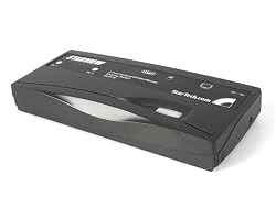 StarTech 2 Port Black PS/2 KVM Switch Kit with Cables (SV211K)