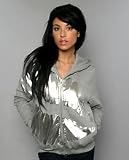 Married to the Mob The Logo Lips Hoody in Gray hood ,Sweatshirts for Women