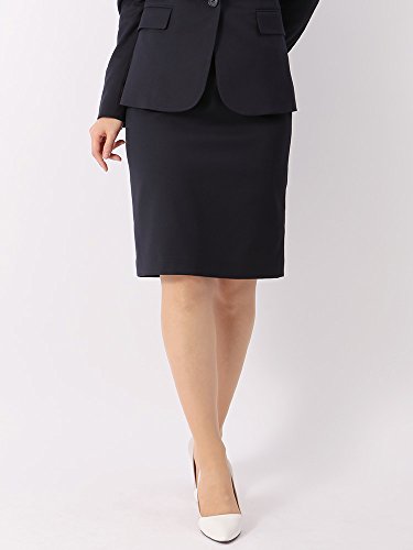 (ザ・スーツカンパニー) ウォッシャブル/マイクロギャバストレッチ タイトスカート ネイビー