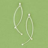 Long Silver Earrings