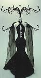 Jewelry Stand/Black Satin Dress, Scarf