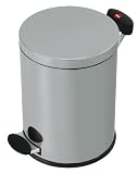 Hailo 0514-160 Tret-Abfallsammler Trento 14 silber