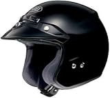 SHOEI RJ PLATINUM R SERIES CRUISER BLACK MOTORCYCLE Open-Face-Helmet