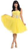 Strapless Cocktail Party Junior Prom Dress #648 (10, Yellow)