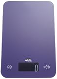 ADE Digital Kitchen Scales in Glass 12mm thick, in Purple