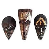 'The Ancient Men,' masks (set of 3)