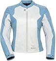 TOURMASTER/CORTECH LNX WOMENS LEATHER MOTORCYCLE JACKET BL/WH SIZE:LRG
