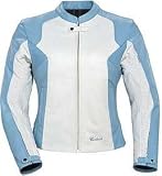 TOURMASTER/CORTECH LNX WOMENS LEATHER MOTORCYCLE JACKET BL/WH SIZE:XLG