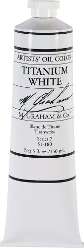 M. Graham 5-Ounce Tube Oil Paint, Titanium White