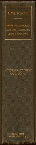 Representative men, Nature, addresses and lectures,
