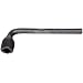 Martin 262H High Carbon Steel 5/16" Square Opening Offset Socket Wrench, 4 Points, 3-7/8" Overall Length, Industrial Black Finish