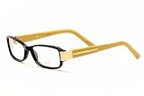 Nicole Miller Eyeglasses Hester Full Rim C01 Black/Khaki Optical Frame