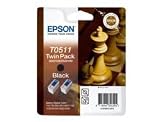 Epson T0511 - Print cartridge - 2 x black - 1800 pages