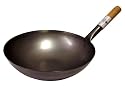 WOK-PFANNE AUS CHINA-GASTRONOMIE 30cm - RUNDER BODEN