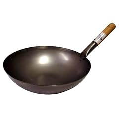 WOK-PFANNE AUS CHINA-GASTRONOMIE 30cm - RUNDER BODEN