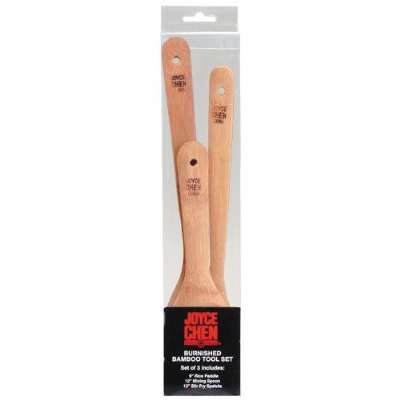 Childrens Toyshop  Outdoor Living : Joyce Chen 3-Piece Burnished Bamboo Stir-Fry Set