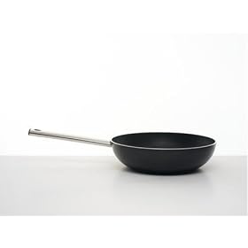 Alessi Mami Stir-Fry Pan, Aluminium, Non-Stick, 28 cm (SG114/28)