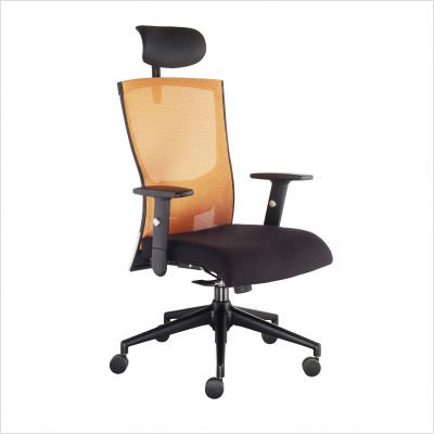 High Back Mesh Task Chair Finish Orange