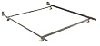 Adjustable Twin/Full Sturdy Metal Bed Frame w/ Rug Rollers By Fashion Bed Group