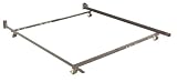 Adjustable Twin/Full Sturdy Metal Bed Frame w/ Rug Rollers By Fashion Bed Group