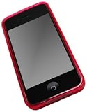GreyMobiles Red Gel Case For Apple iPhone 4 4G HD WITH SCREEN PROTECTOR