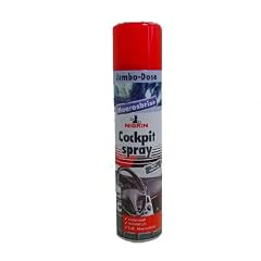 NIGRIN Cockpitspray Meeresbrise 400ml, reinigt und pflegt Kunststoffe, wirkt farbauffrischend, glanzaktivierend und geruchsverbessernd