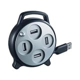 Electronics : Boynq Haspel 4-Port USB Hub - Black