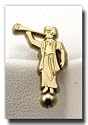 Angel Moroni Value Tie Tack (Gold) - Gold Color Angel Moroni Lapel Pin - Mormon Clothing Accessory - LDS Jewelry - Wear to Church - Great Gift - Religious and for Anyone - Value Item - Primary Present - Wonderful for Neck Ties and Clothing - Great Gift for Everyone - Just Like the Moroni on the Temples.