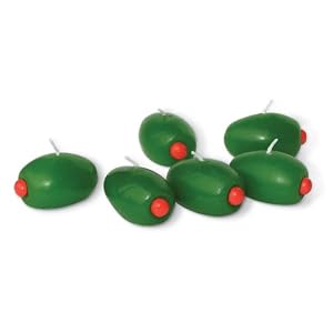 Martini Olive Candle - Set of 6 by 