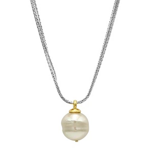 Majorica Jewelry Pearl and Chain Pendant