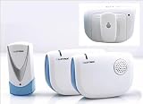 B481 Cordless & Portable door bell chime with clip - Twin Pack