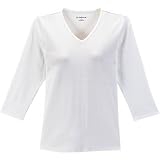 Plus Liz Wear 3/4 Sleeve Top With V-Neck